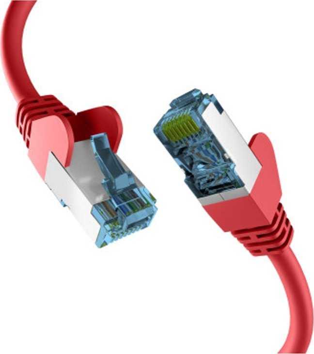 Efb Elektronik M-Cab CAT7 Raudonas 2M RAW CABLE RJ45/S/FTP LSZH 10GBIT CU LAN DSL