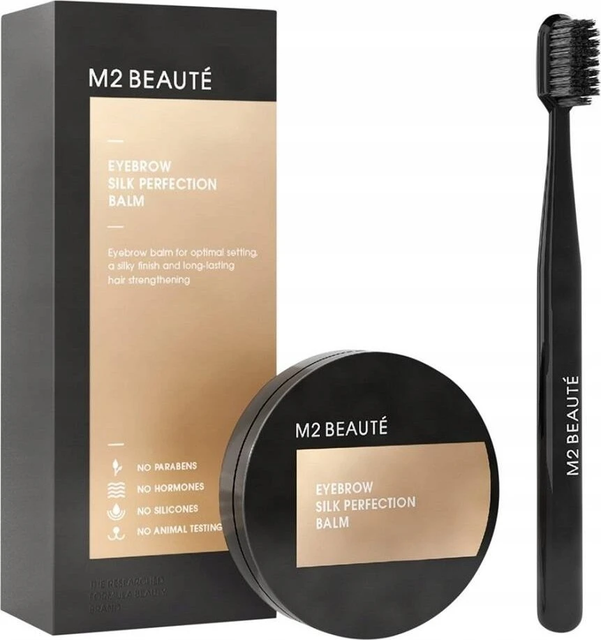 M2 Beauté Eyebrow Silk Perfection Balm antakių gelis ir antakių pomada