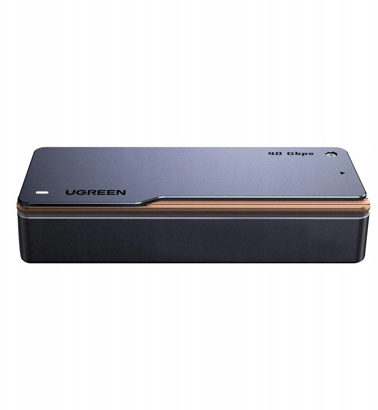 „Ugreen D703 USB4 40Gb/s M.2 NVMe SSD“ korpusas su aktyviu aušinimu – pilkas