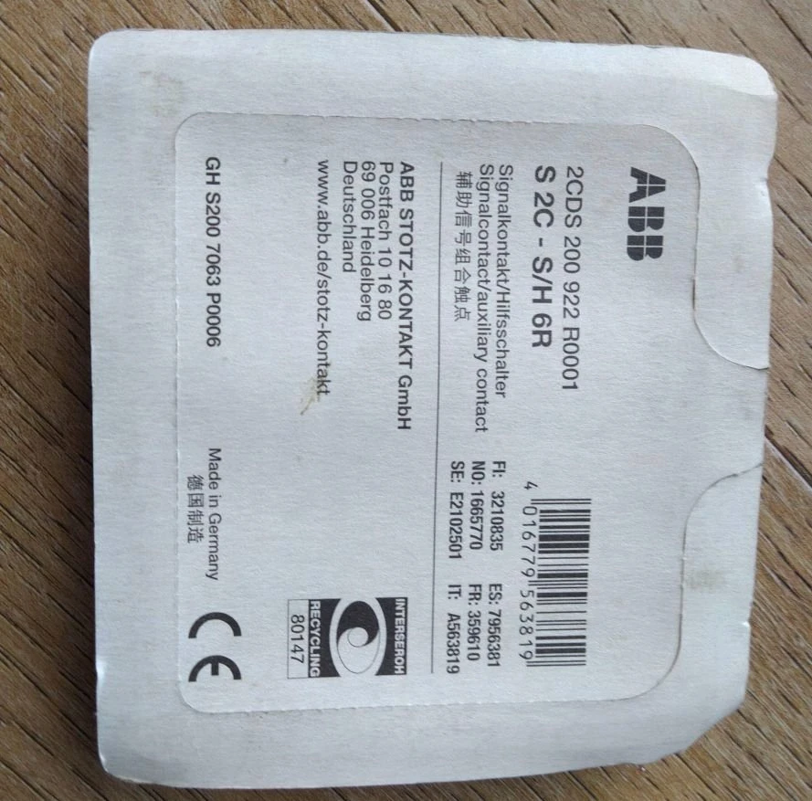 m_Rittal Abb Stotz-Kontakt S2C-S/H6R universalus signalo kontaktas / pagalbinis jungiklis S2C-S/H6R