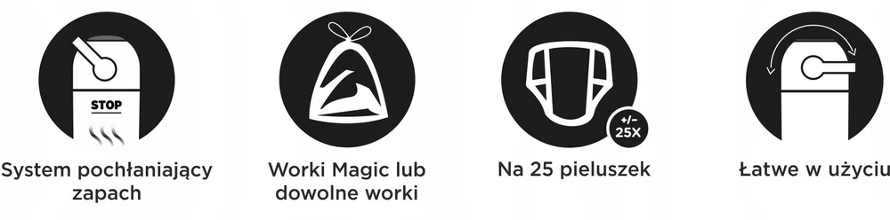 Magic Majestic - smėlio spalva (25 sauskelnėms) + maišeliai