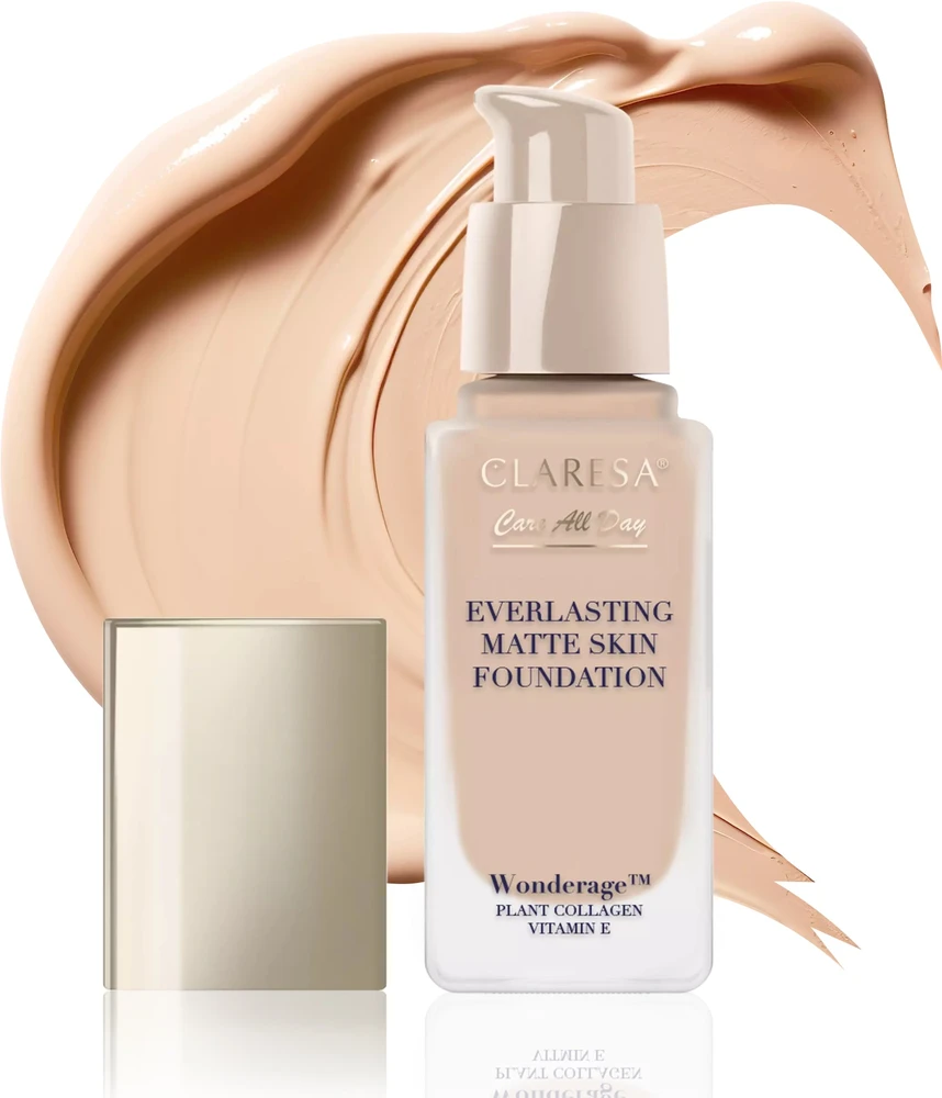 MAC Claresa „Care All Day Everlasting Matte Skin“ makiažo pagrindas „05 Sand“ 32 ml