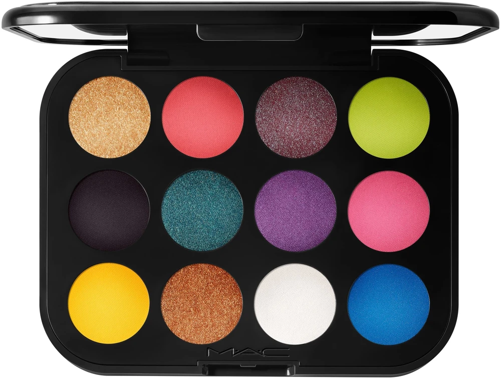 „MAC Connect In Colour“ akių šešėlių paletė „Hi-Fi Colour“ 12 atspalvių 12,2 g