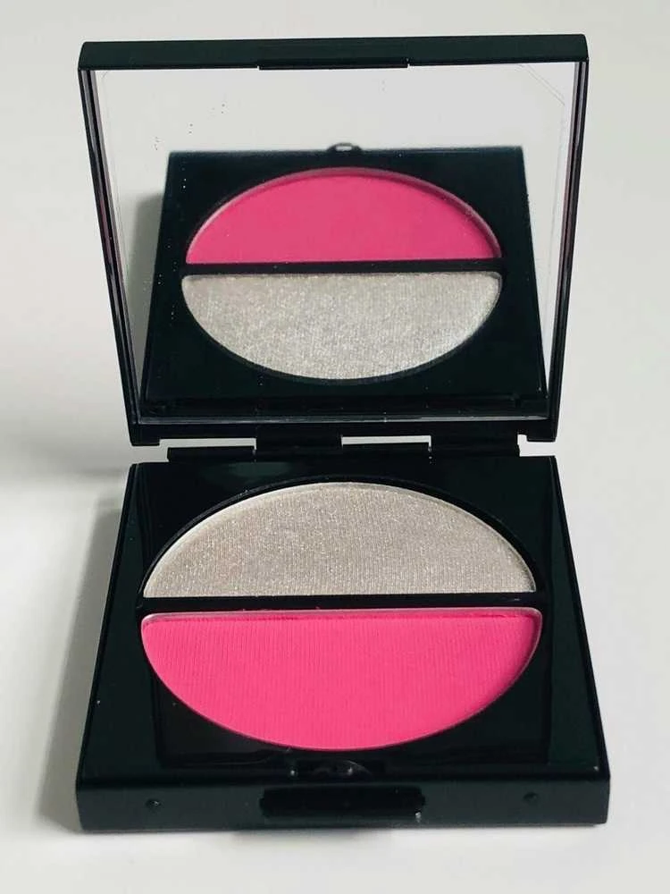 MAC Fortune Duo Eyeshadow Powder Platinum Shadow/Lotus Rožinė 2.5 g
