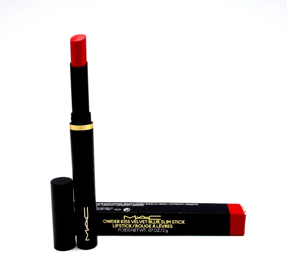 MAC Powder Kiss Velvet Blur Kreminis Lipstick 875 Devoted To Danger, 2 g
