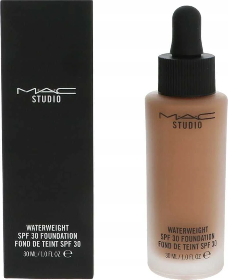 MAC Studio Waterweight ilgai išliekantis skystas makiažo pagrindas su vitaminu E NC45 SPF 30, 30 ml