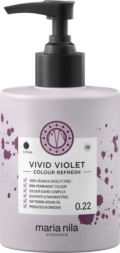 Maria Nila Colour Refresh ryškiai violetinė spalva, 300 ml