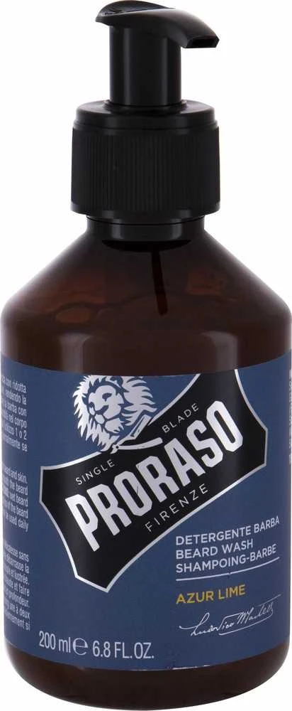Proraso Barzdos šampūnas Azur & Lime, 200 ml