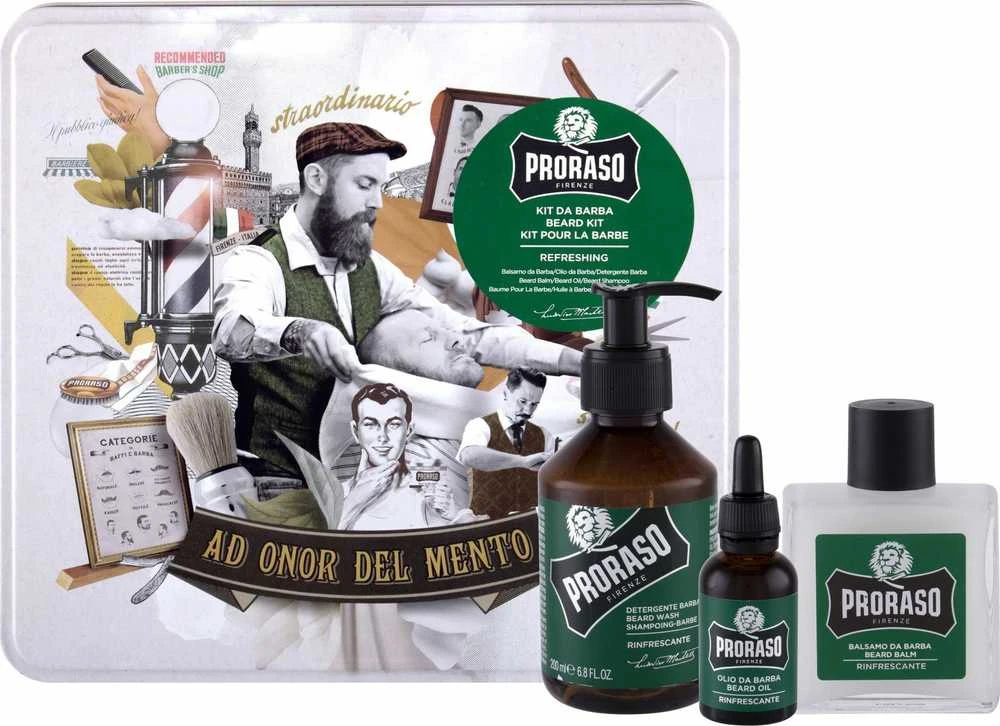 Vintažinis barzdos rinkinys Proraso Refreshing Vintage Beard Care Kit, 1vnt.