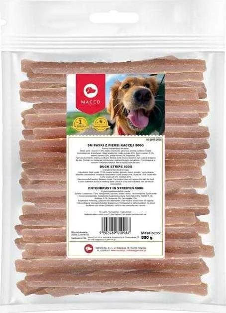 Šunų Skanėstai - MACED Mini Antienos Juostelės 500g Be Glitimo 45% Baltymų