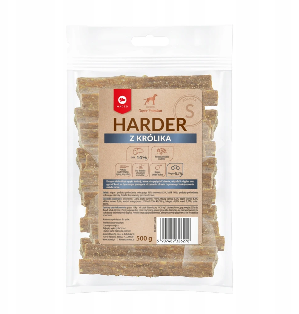 MACED Harder su triušiena - dydis S 500g