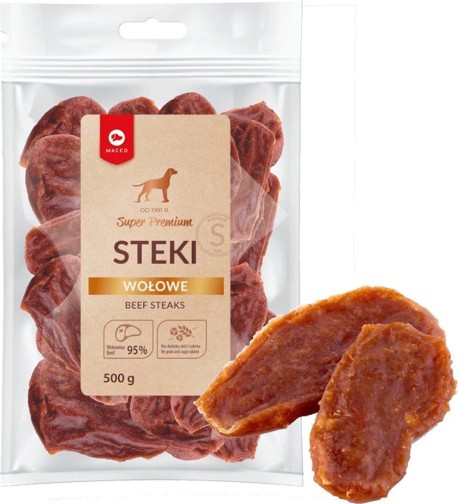 MACED Jautienos kepsniai - Šunims skanėstas - 500g