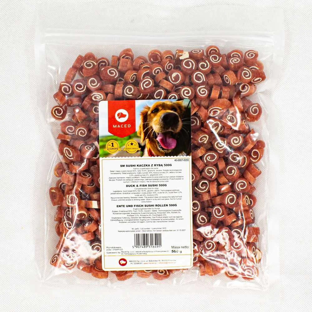 Šunų Skanėstai - MACED Antis ir Žuvis 500g