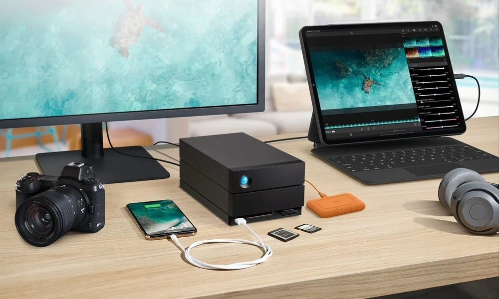 Kietasis diskas LaCie 2big Dock V2 USB-C 40TB Thunderbolt 3 USB 3.2