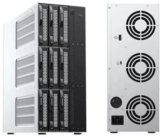 TERRAMASTER D9-320 DAS pavarų dėžės korpusas, 9 lizdai