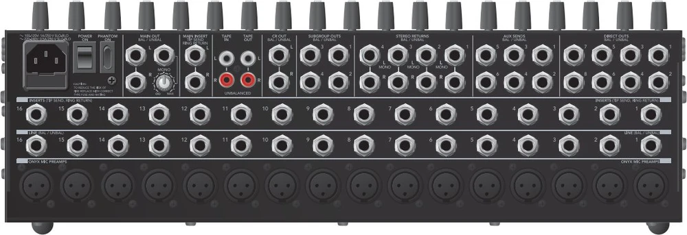 Mackie 1604VLZ4 garso pultas, 16 kanalų, 20 - 20000 Hz