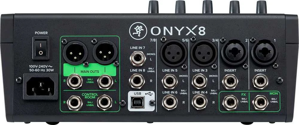 MCK Mackie ONYX 8 8 kanalai 20 – 30000 Hz Juoda