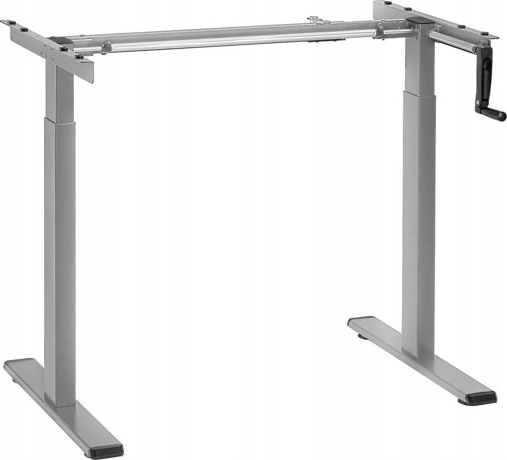 Maclean rašomasis stalas, rankinis aukščio reguliavimas, be viršaus, darbui sėdint ir stovint, maks. 60 kg, aukštis 120 cm, MC-790NG