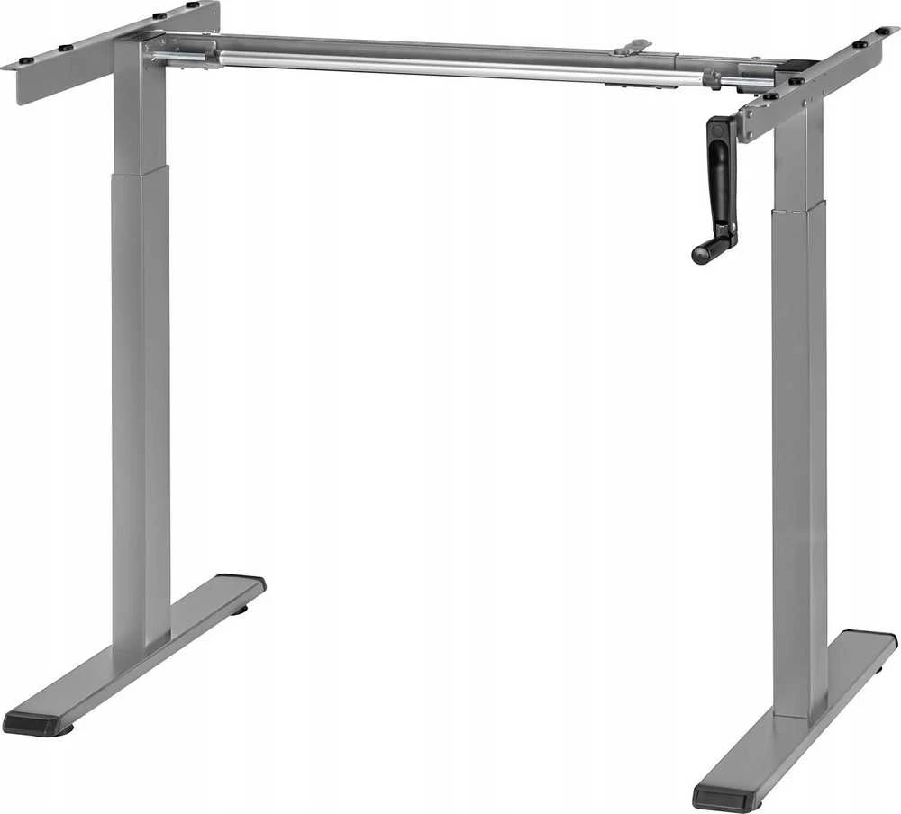 Maclean rašomasis stalas, rankinis aukščio reguliavimas, be viršaus, darbui sėdint ir stovint, maks. 60 kg, aukštis 120 cm, MC-790NG