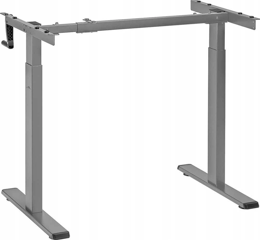 Maclean rašomasis stalas, rankinis aukščio reguliavimas, be viršaus, darbui sėdint ir stovint, maks. 60 kg, aukštis 120 cm, MC-790NG