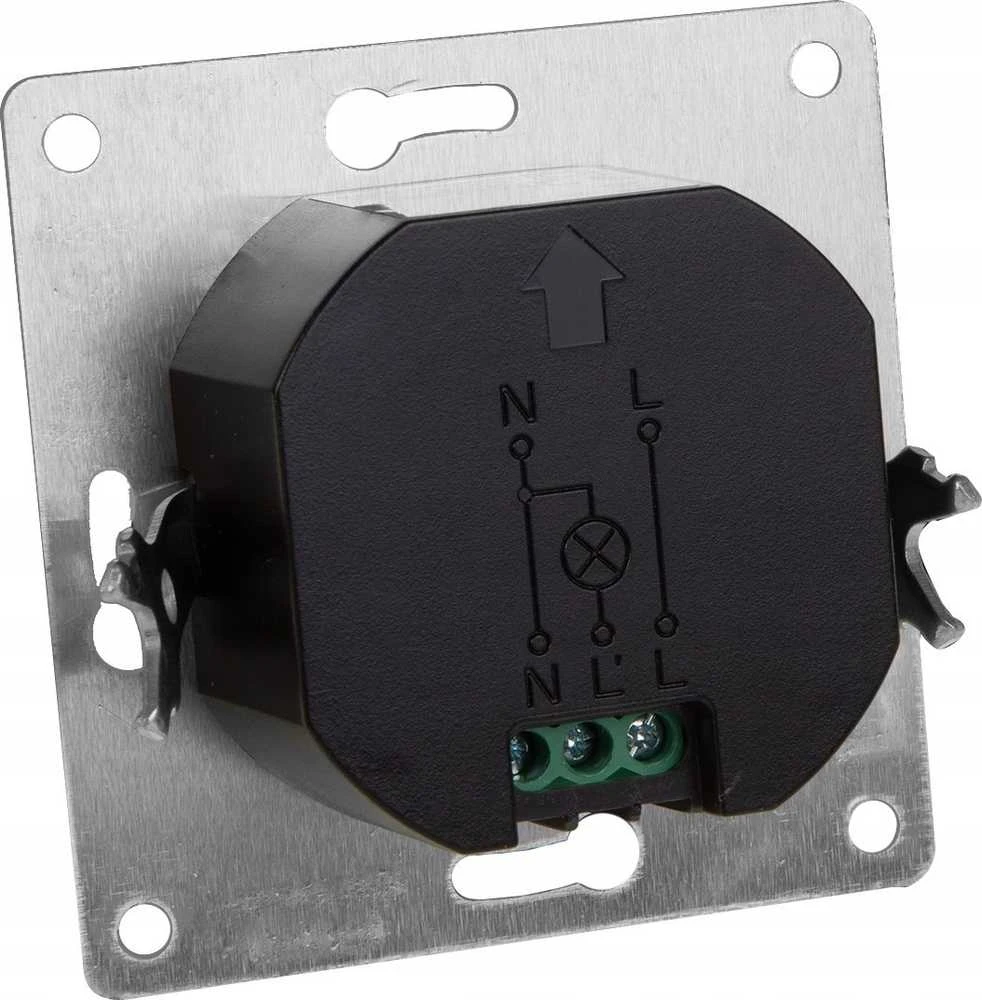 Czujnik „Maclean“ trumpo nuotolio PIR jutiklis, 5–6 cm veikimo nuotolis, montuojamas dėžutėje, maksimali apkrova 1200 W, MCE313 W