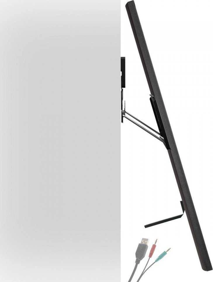 „Maclean MC-481 Ultra Flat Slim“ televizoriaus sieninis laikiklis, skirtas 37–80 colių plokščiam, lenktam televizoriui, iki 75 kg, maks. VESA 600x400, universalus televizoriaus laikiklis.
