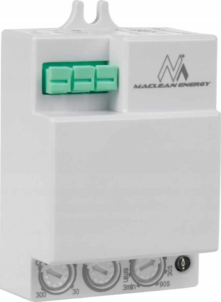 Mikrofalowy „Maclean“ mikrobangų judesio jutiklis, 8 m veikimo nuotolis, maksimali apkrova 1200 W, IP20, 5,8 GHz, MCE316