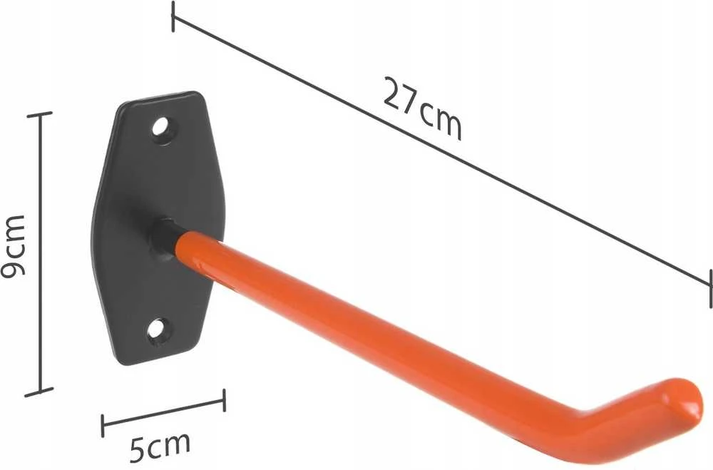 Komplet 4 „Maclean“ sieninių laikiklių/pakabų rinkinys padangoms, ratams, kopėčioms, dviračiams, maksimali apkrova 60 kg/1 laikiklis, MC-437
