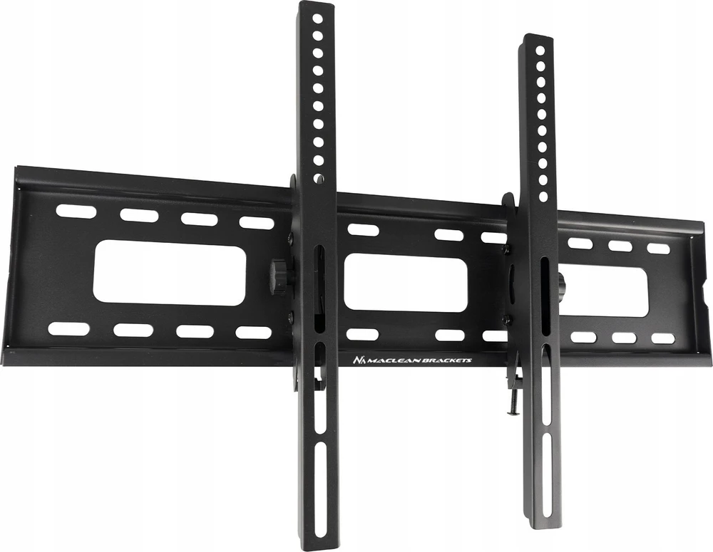 Maclean TV MC-421 sieninis laikiklis 32"-90" VESA 600x400 80kg pakreiptas universalus reguliuojamas gulsčiukas priedai Plokščias plonas