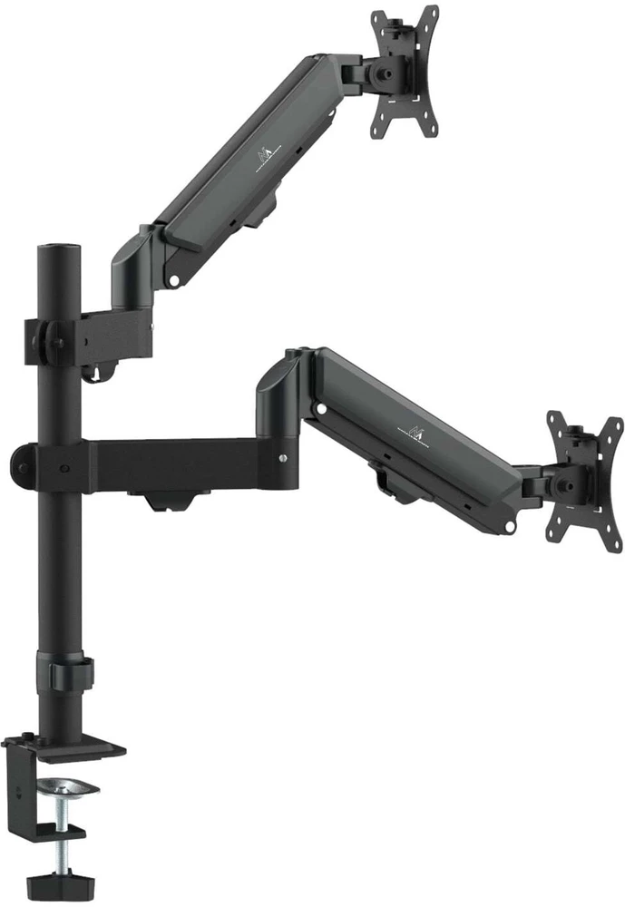 Laikiklis Maclean 2 monitorius mount, gas spring, 17"-32", 2-10kg, juodas, MC-136