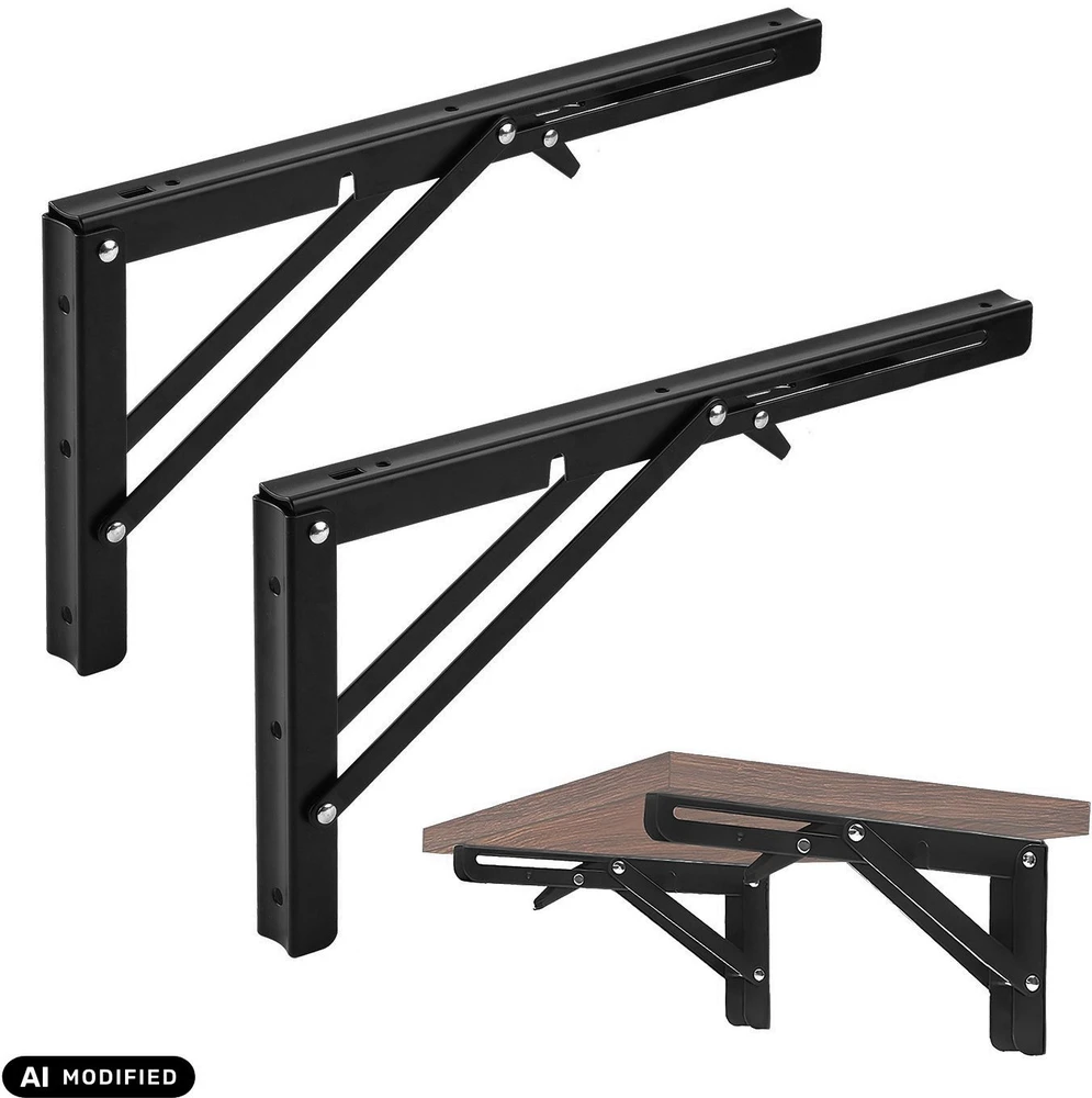 Maclean Folding Wall Shelf Bracket, min. 250 mm, max. 500 mm, max. 50 kg, 2 pieces, MC-194