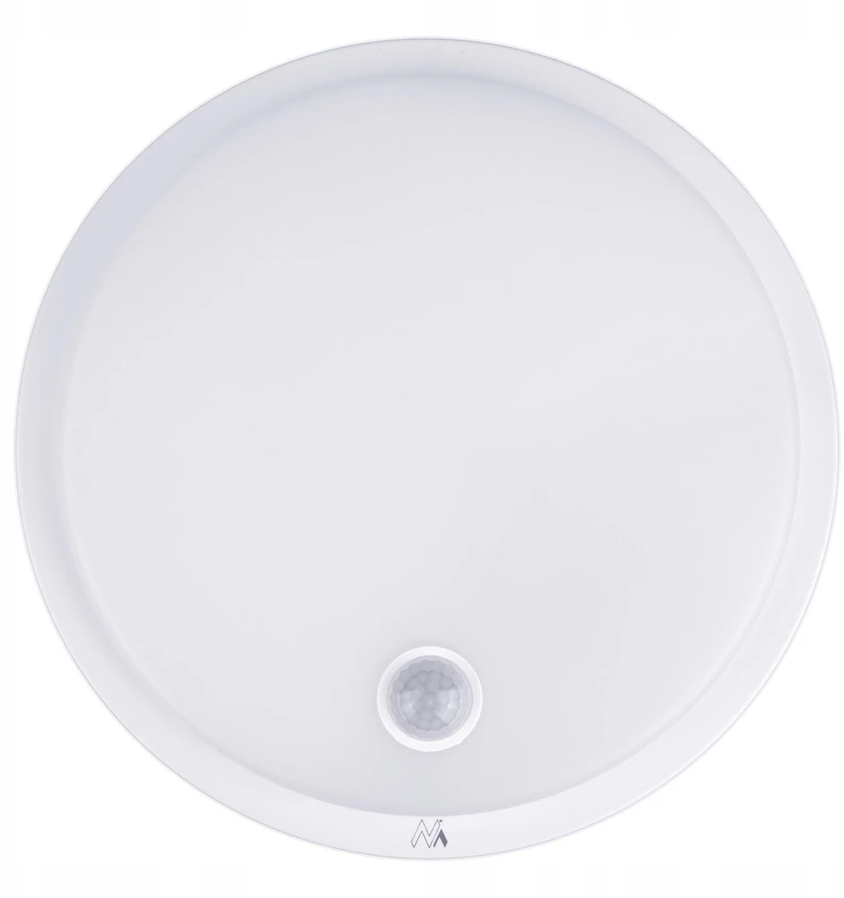 Lubinis šviestuvas „Maclean“ LED šviestuvas su judesio jutikliu, PIR jutikliu, baltas, 10 W, IP65, 1000 lm, neutrali spalva, MCE525 W