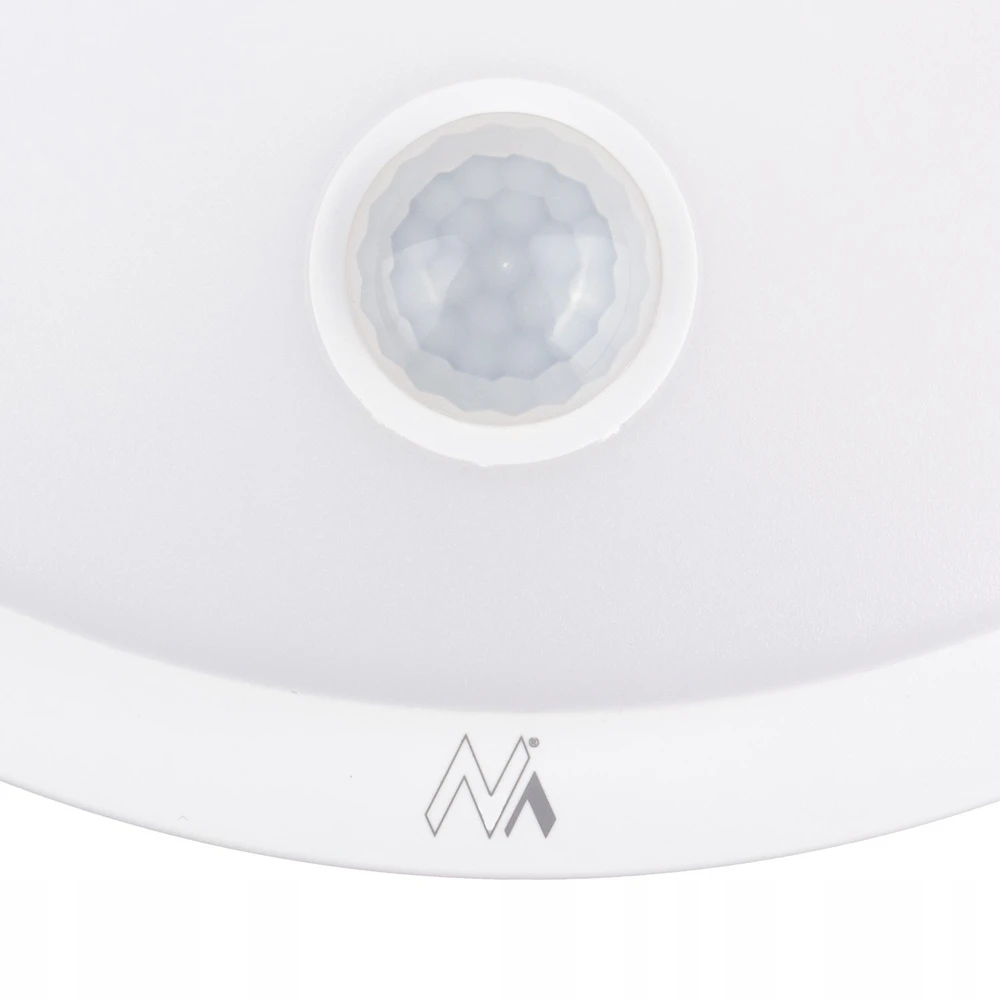 Lubinis šviestuvas „Maclean“ LED šviestuvas su judesio jutikliu, PIR jutikliu, baltas, 10 W, IP65, 1000 lm, neutrali spalva, MCE525 W