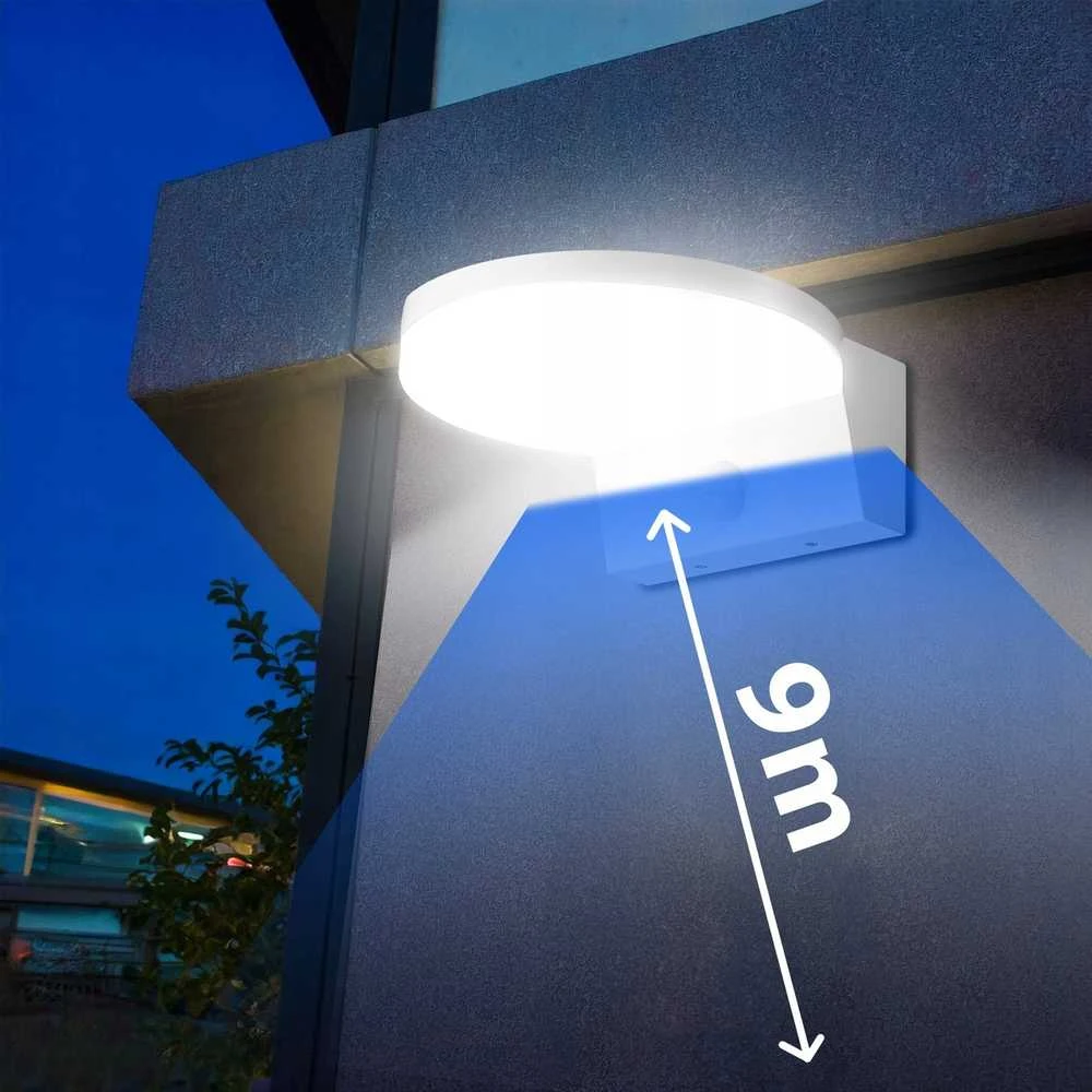 Lampa „Maclean“ LED šviestuvas su judesio jutikliu, PIR judesio jutikliu, baltas, 15 W, IP65, 1560 lm, neutrali balta (4000 K) MCE344 W