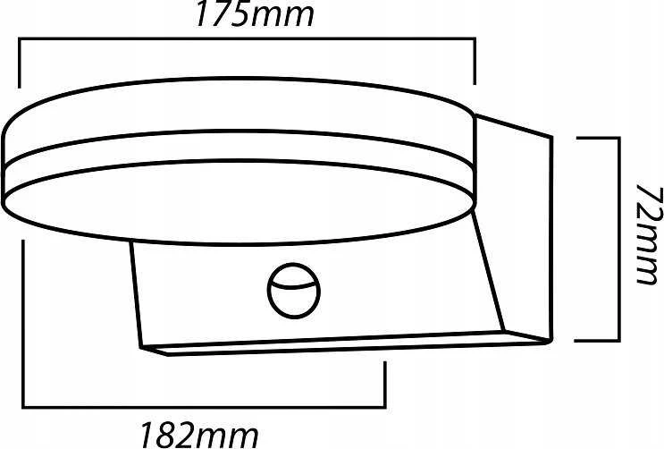 Lampa „Maclean“ LED šviestuvas su judesio jutikliu, PIR judesio jutikliu, baltas, 15 W, IP65, 1560 lm, neutrali balta (4000 K) MCE344 W