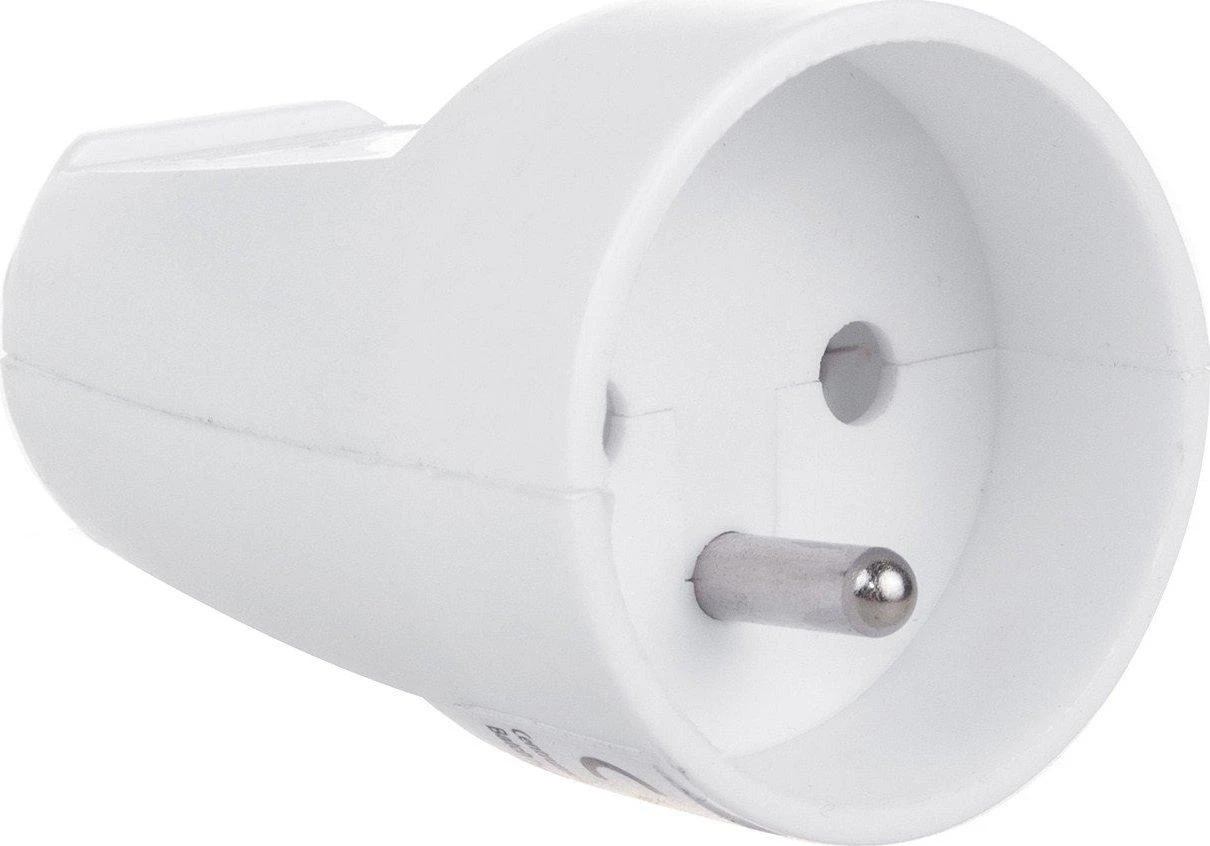 Maclean MCE331 įžeminimo kontaktų lizdas E tipo prancūziškas (ne Schuko) lizdas su įžeminimu plastikinis Max 3680W 16A 2