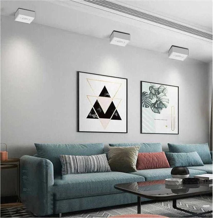 Lampa, „Maclean“ lubinis šviestuvas, prožektorius, MR16/GU10 šviesos šaltiniams, baltas, 94x94x32 mm, kvadratinis, aliuminis, MCE464 W