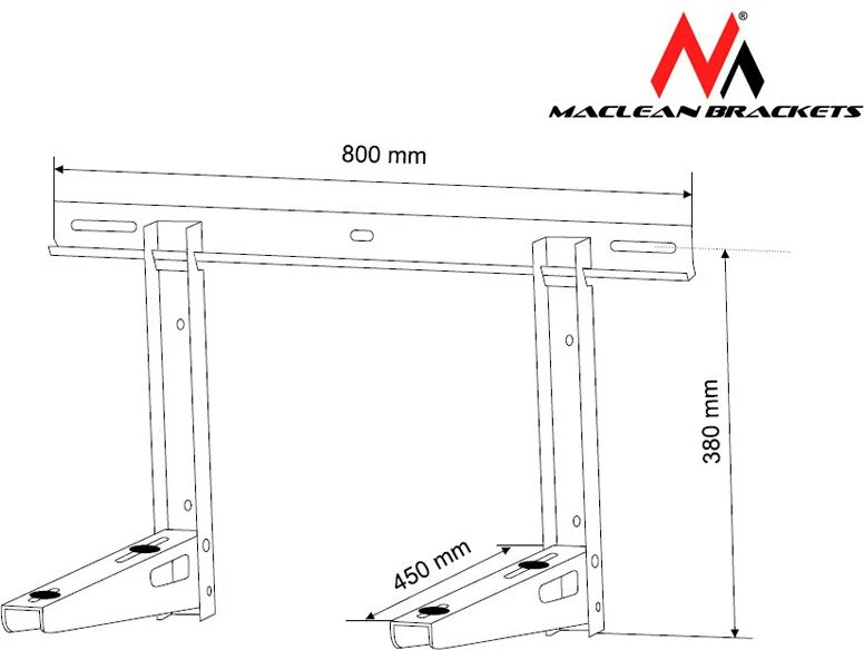 MACLEAN MC-622 Maclean MC-622 Oro kondicionieriaus laikiklis maks. apkrova 100kg