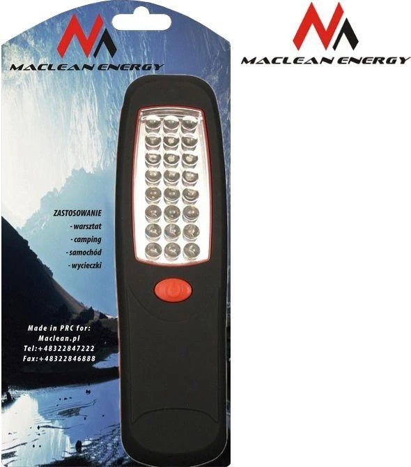 MACLEAN MCE03 Maclean MCE03 Garažo lempa 24 LED magnetinis kabliukas