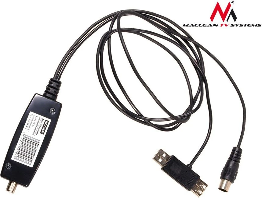 MACLEAN MCTV-697 Maclean MCTV-697 adapteris USB maitinimo šaltinis prie DVB-T antenos