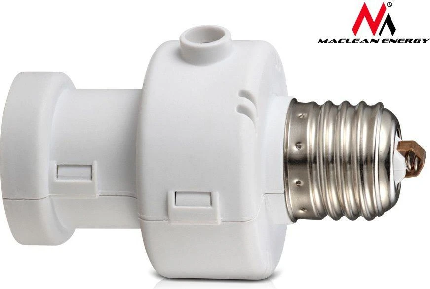 MACLEAN MCE21W Maclean MCE21 W lemputės tvirtinimas su šviesos jutikliu E27 100W baltas