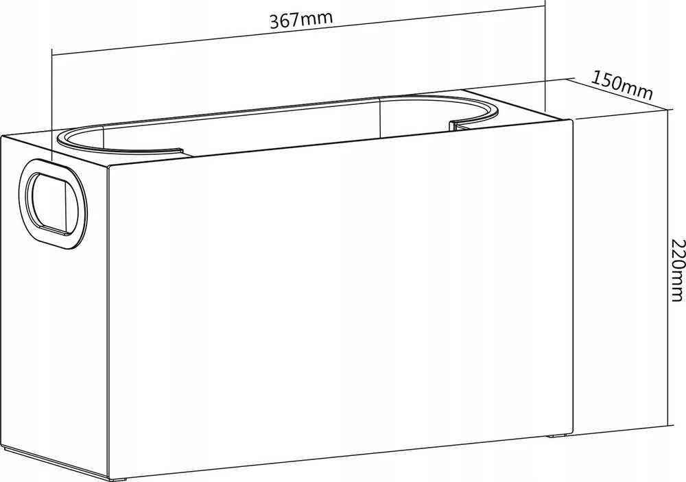 Organizer Universalus kosmetikos ir kosmetikos konteineris organizatoriui „Maclean“, 8kg, 367x150x220 mm, MC-479