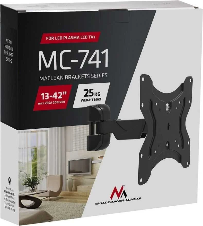 Laikiklis MACLEAN MC-741 Maclean MC-741 Braket for TV or monitorius 13-42 25kg juodas
