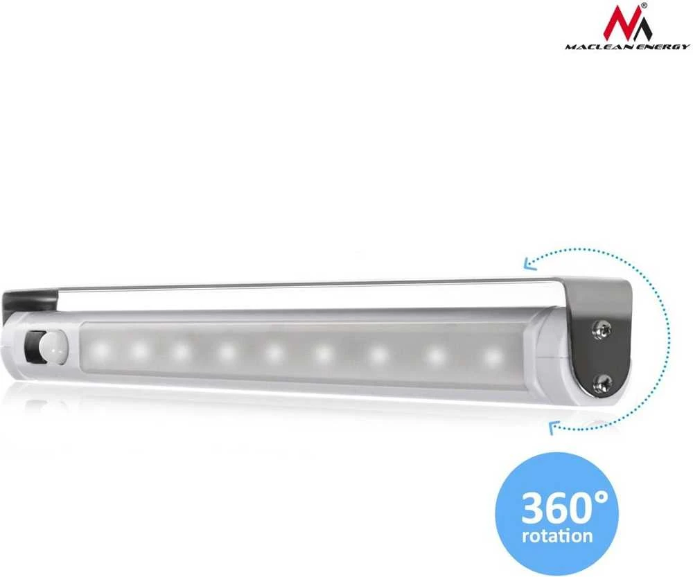 MACLEAN MCE166 Maclean MCE166 Grindinė virtuvės lempa 9 SMD pir įjungimas/išjungimas