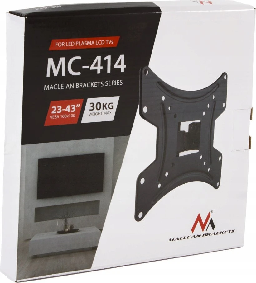 Maclean TV laikiklis MC-414 23-43 coliai 30kg VESA200x200