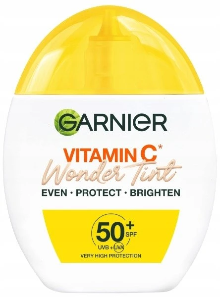 Garnier „Vitamin C Wonder Tint Light“ tonuotas veido fluidas su SPF50+ šviesa, 40 ml
