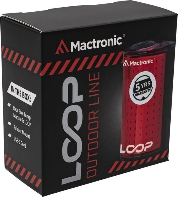Mactronic 25lm įkraunamas galinis dviračio žibintas LOOP ABR0061