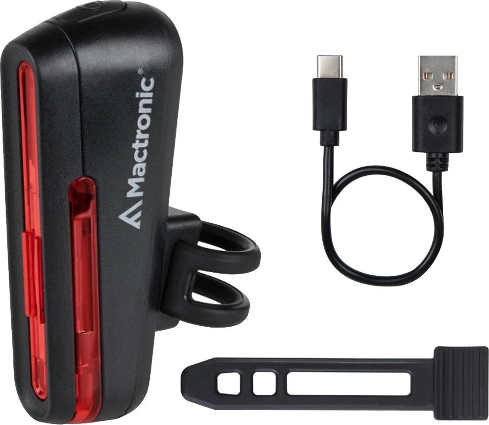 Mactronic 20lm įkraunamas galinis dviračio žibintas Raudona Line 2.0 ABR0051