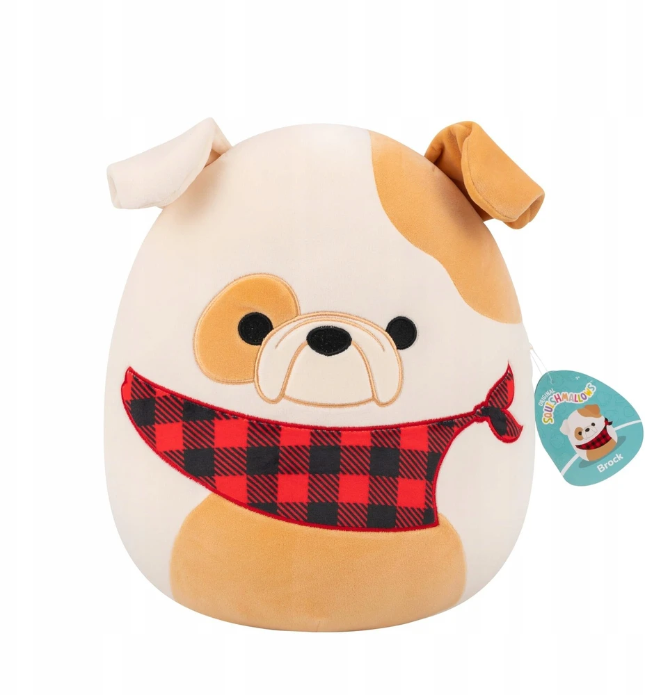 SQUISHMALLOWS Pliušinis žaislas - Buldogas, 30 cm
