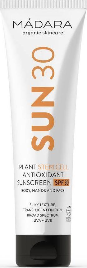"Mádara" Augalų kamieninių ląstelių antioksidacinis kremas nuo saulės SPF30 100ml